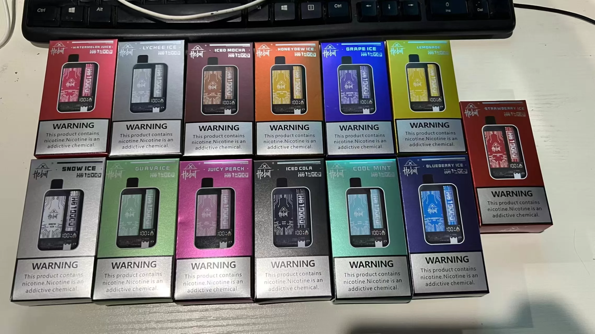 HEBAT 喜貝10000口大容量電子煙|一次性設計|濃郁順滑煙霧:圖片 5